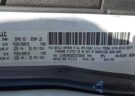 2013 Dodge Durango Sxt from USA, damaged, VIN 1C4RDHAG9DC673945